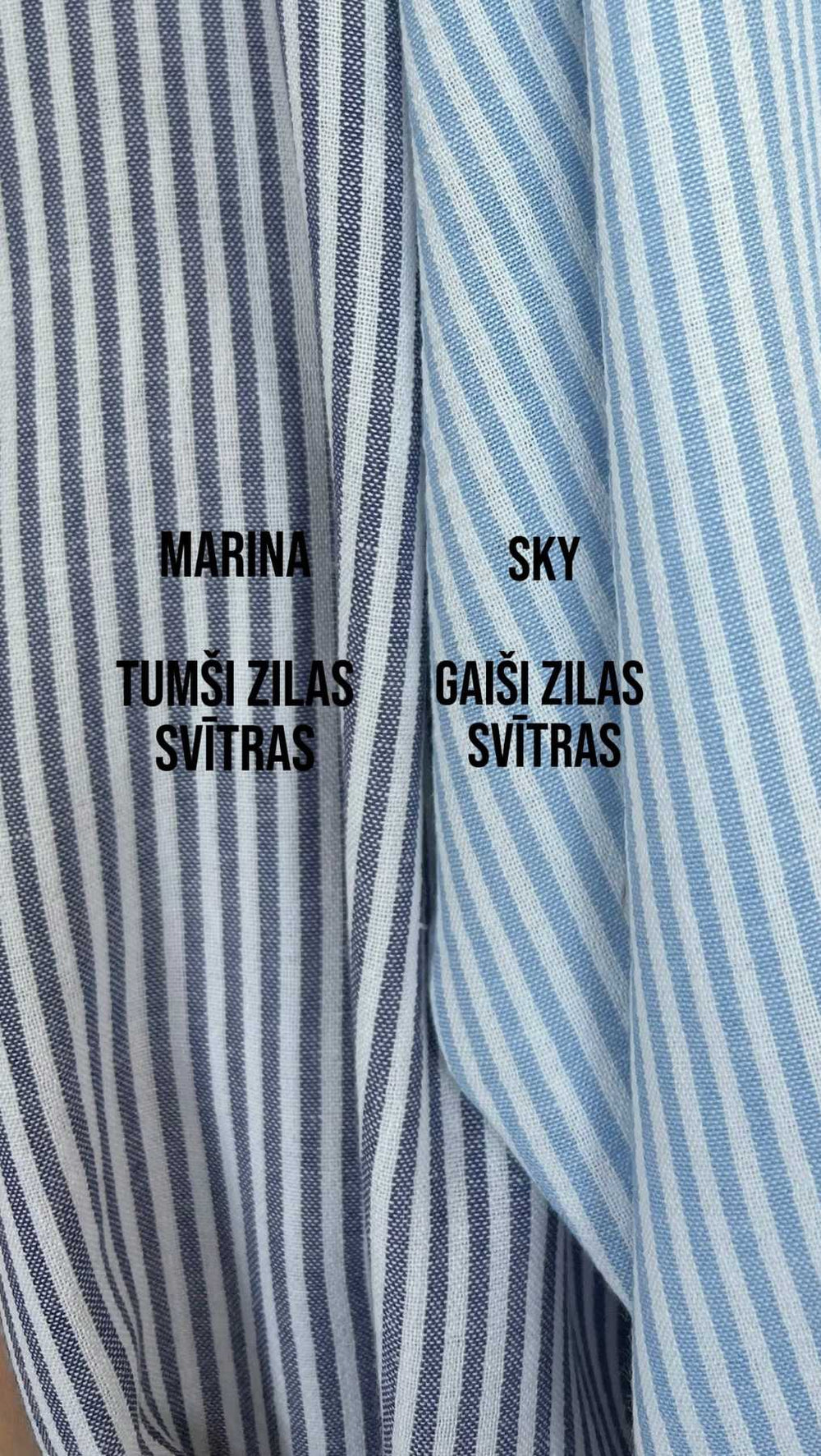 Riviera shirt Marina/Sky stripes - BeaA - Be At Home with Yourself - Top