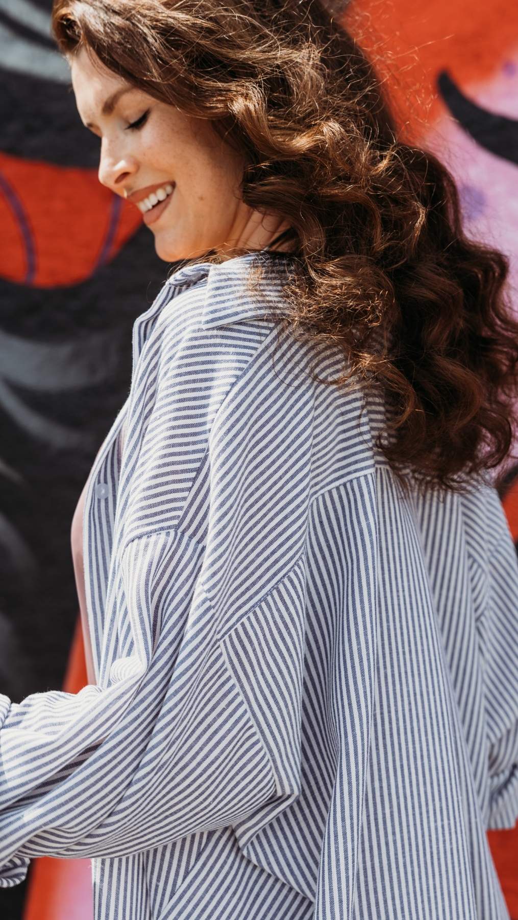 Riviera shirt Marina/Sky stripes - BeaA - Be At Home with Yourself - Top