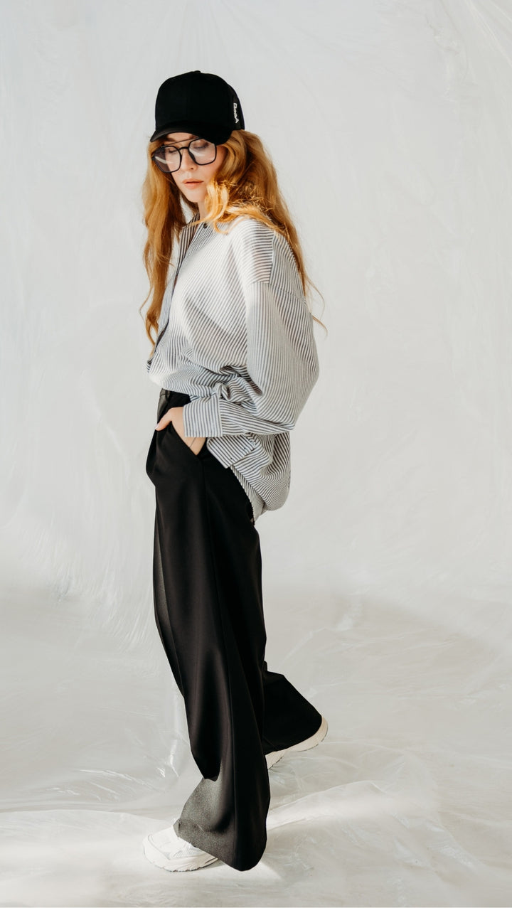 Riviera shirt Noir Stripe