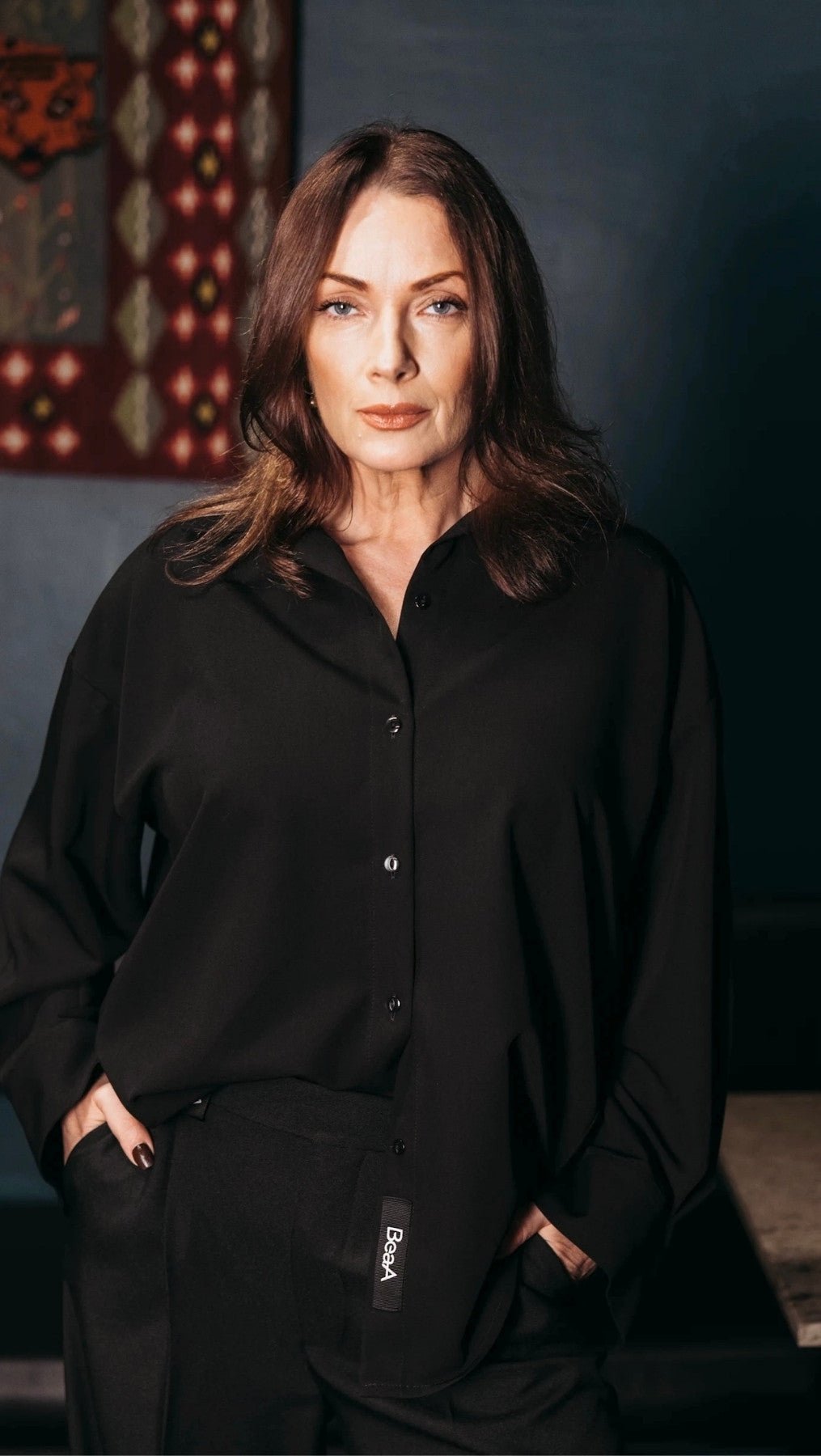 Shirt Black - BeaA - Be At Home with Yourself - Top