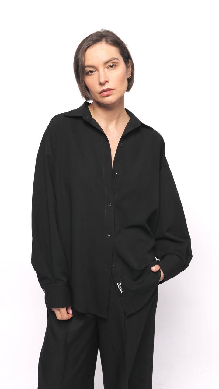 Shirt Black - BeaA - Be At Home with Yourself - Top