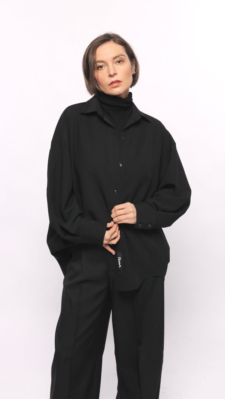 Shirt Black - BeaA - Be At Home with Yourself - Top