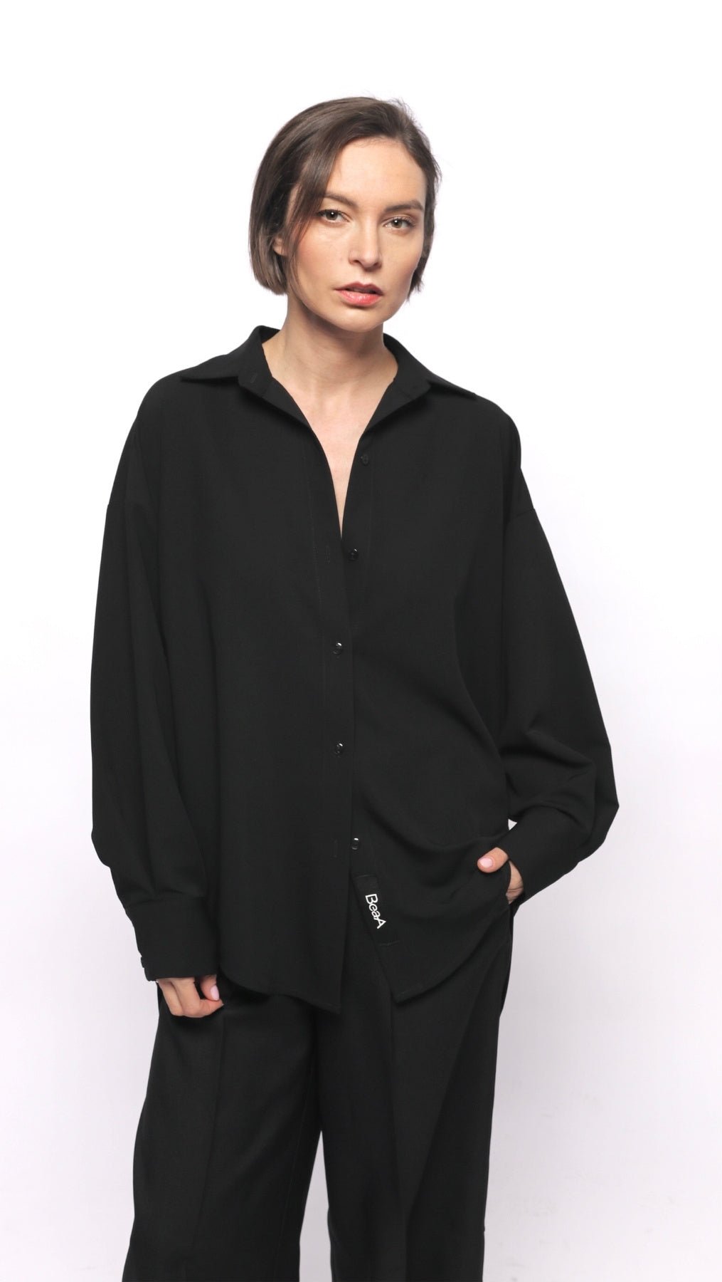 Shirt Black - BeaA - Be At Home with Yourself - Top