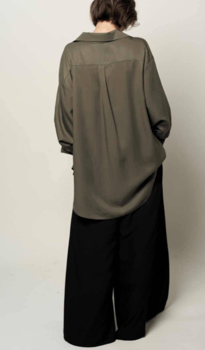 Khaki shirt BeaA - Be At Home with Yourself
