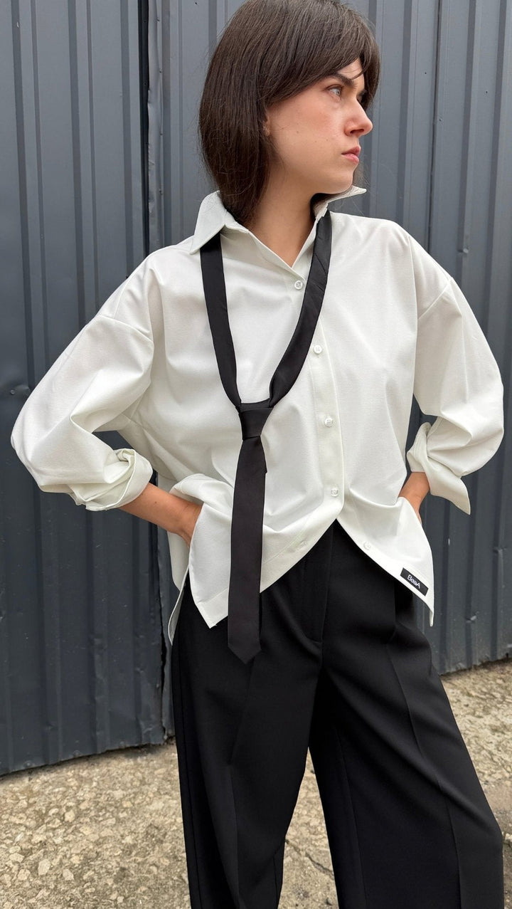 Shirt White - BeaA - Be At Home with Yourself - Top