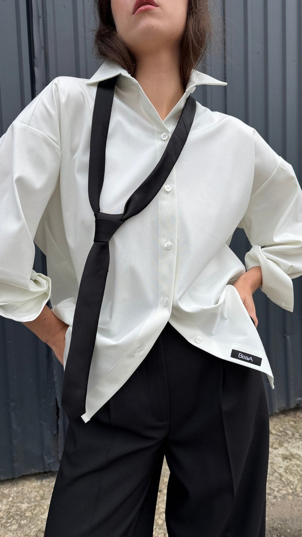Shirt White - BeaA - Be At Home with Yourself - Top