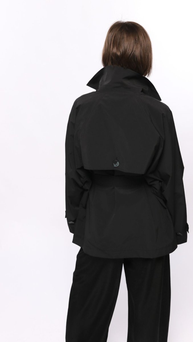 Short Water - Repellent Jacket with Belt - BeaA - Be At Home with Yourself - coat