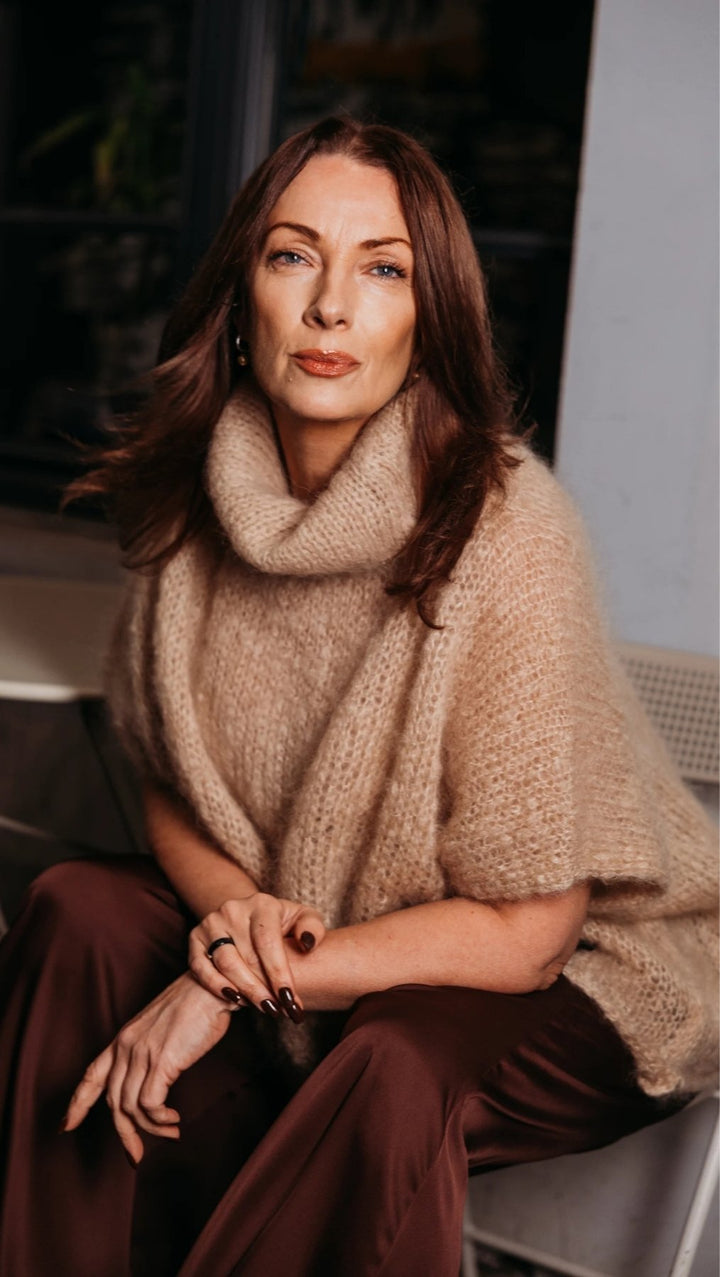 Silk Palazzo Trousers Dark brown - BeaA - Be At Home with Yourself - Trousers