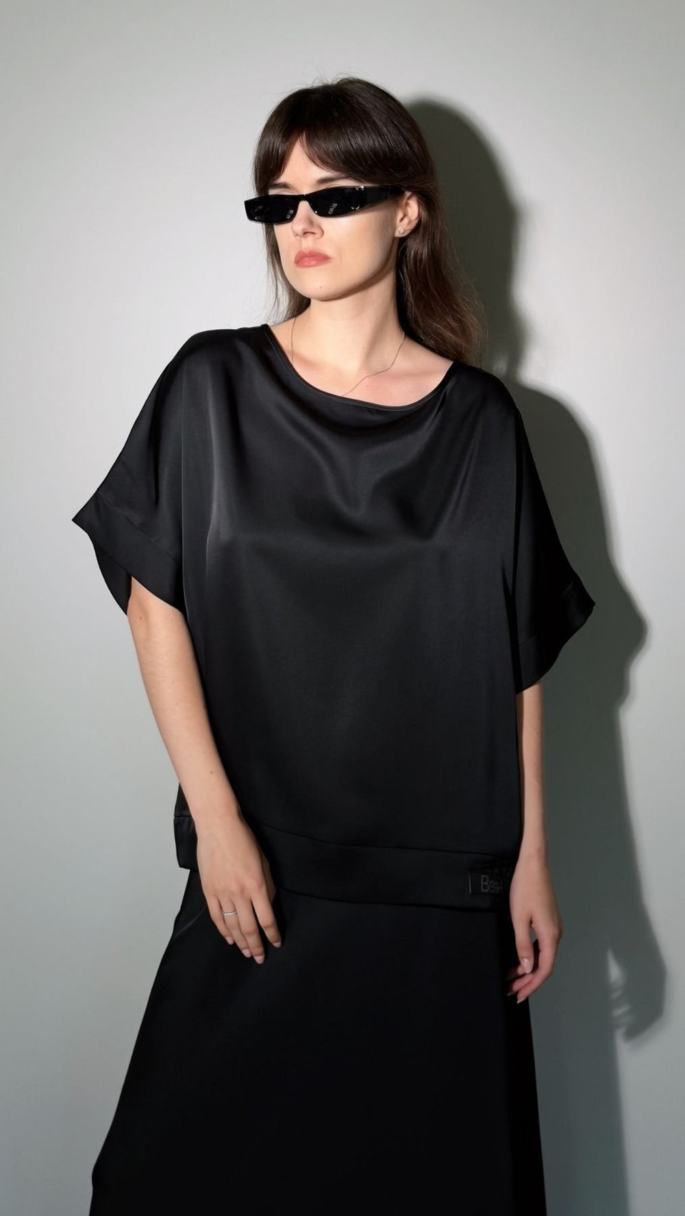 Silk Satin Top Black - BeaA - Be At Home with Yourself - Top