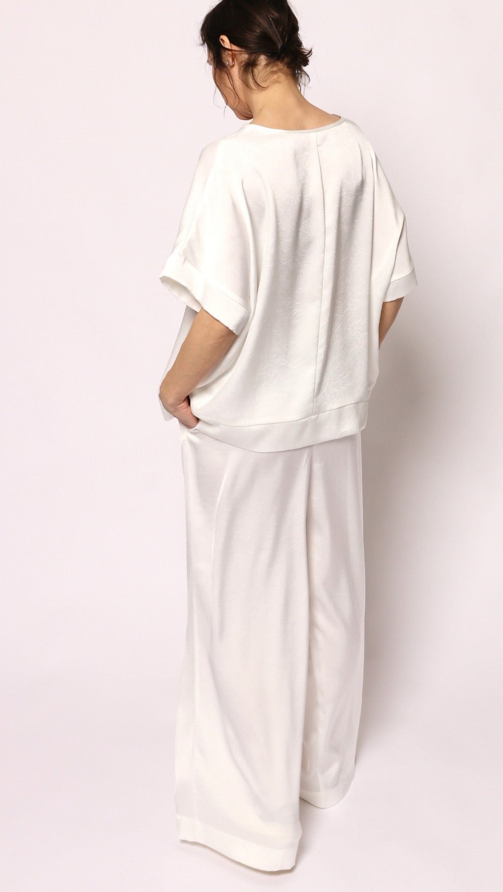 Silk Satin Top Cloud dancer - BeaA - Be At Home with Yourself - Top