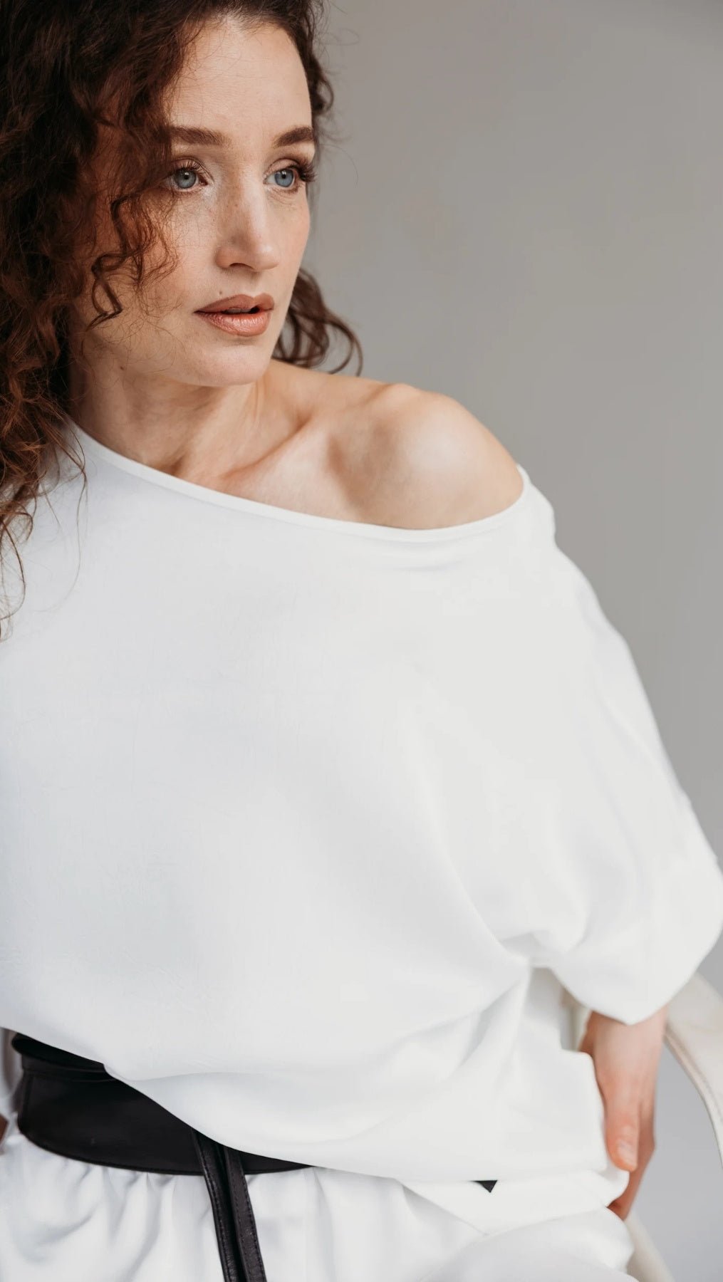 Silk Satin Top Cloud dancer - BeaA - Be At Home with Yourself - Top