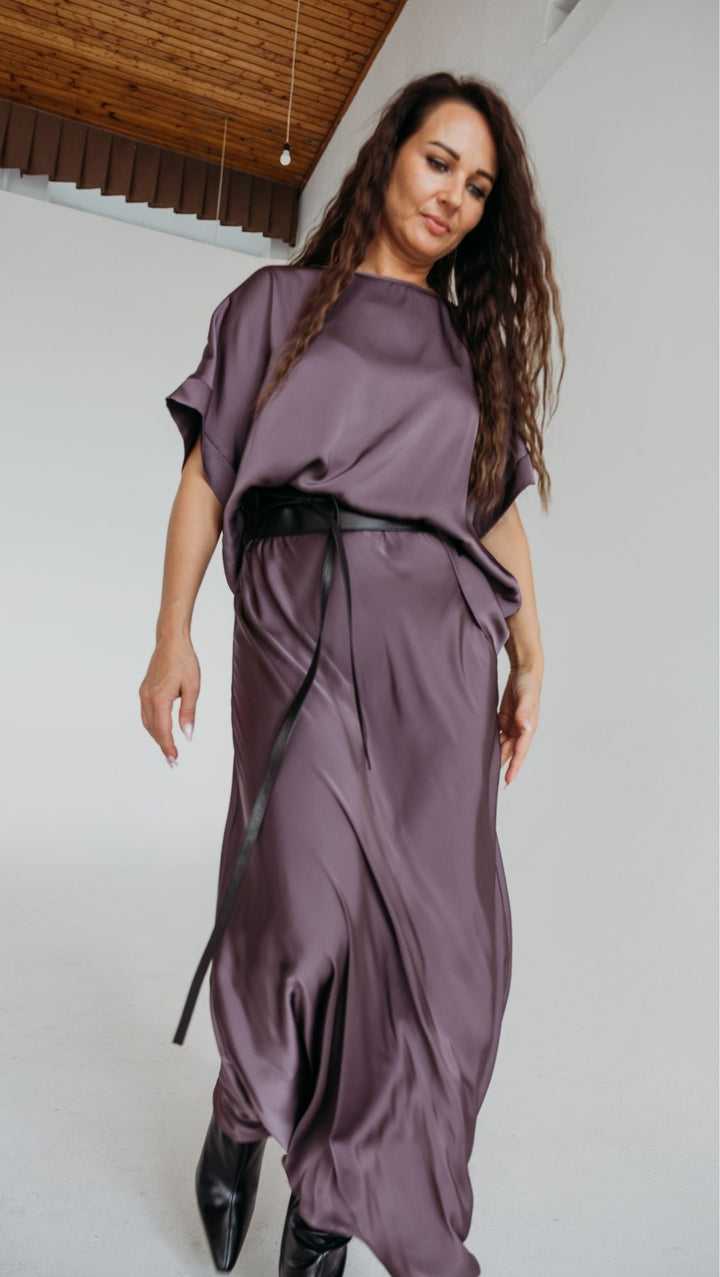 Silk Satin Top Mauve - BeaA - Be At Home with Yourself - Top