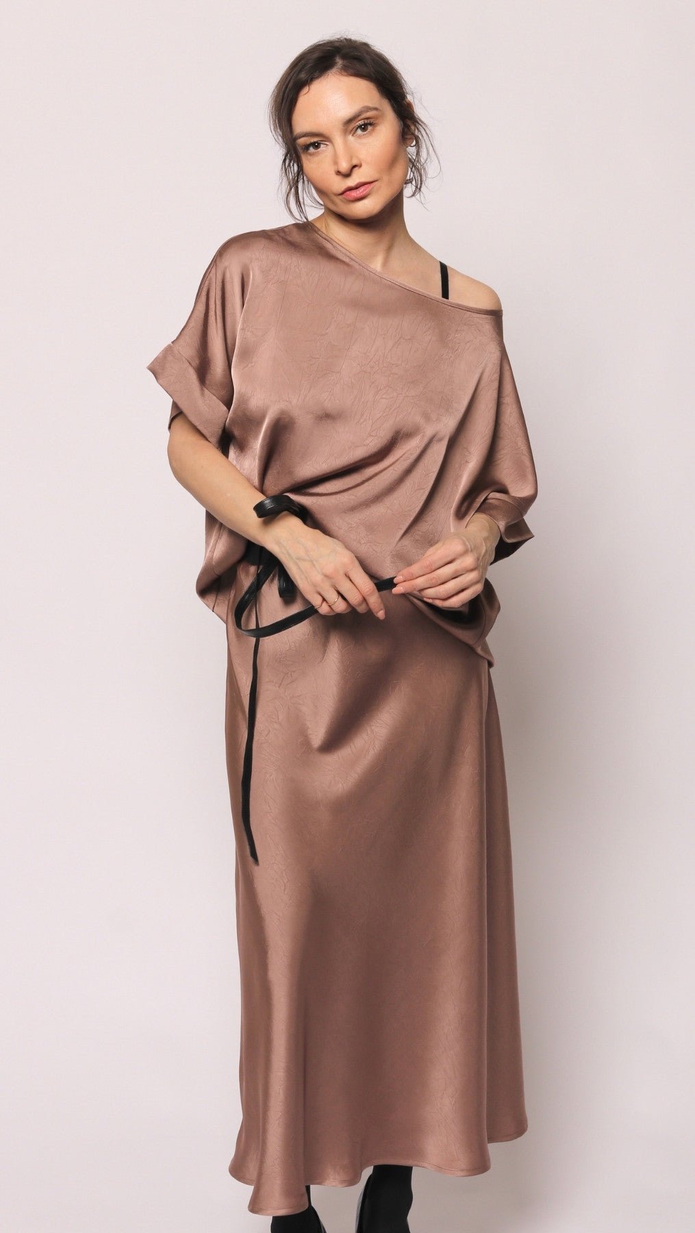 Silk Satin Top Rosewood - BeaA - Be At Home with Yourself - Top