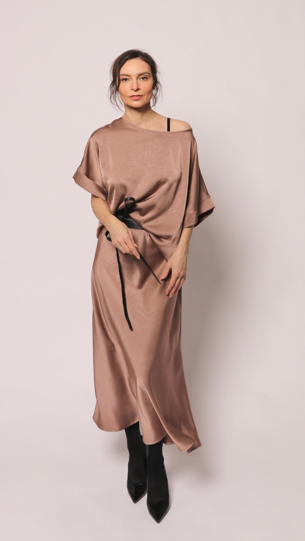 Silk Satin Top Rosewood - BeaA - Be At Home with Yourself - Top