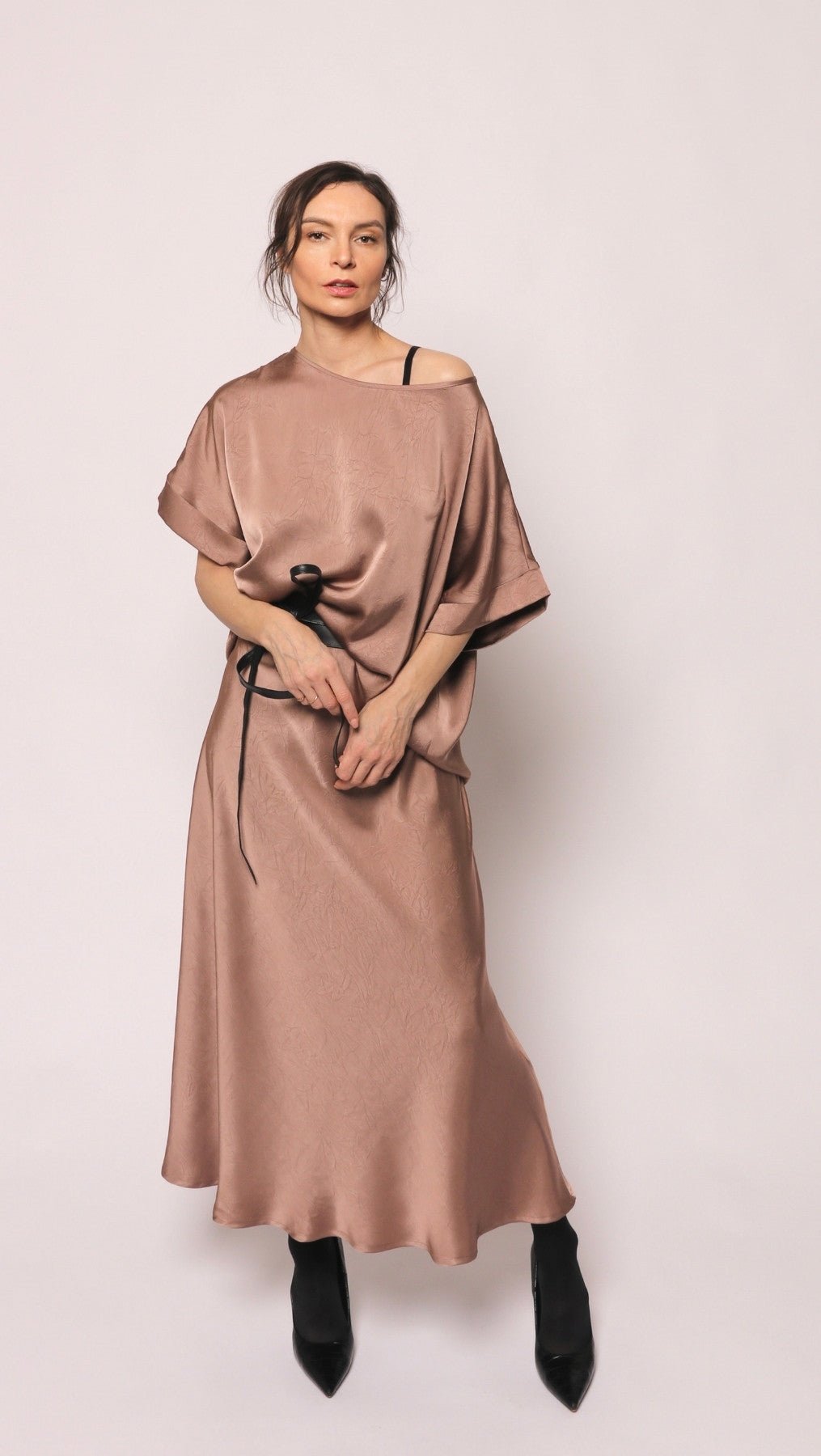 Silk Satin Top Rosewood - BeaA - Be At Home with Yourself - Top