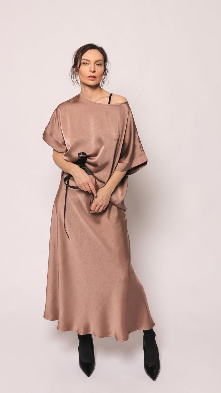 Silk Satin Top Rosewood - BeaA - Be At Home with Yourself - Top