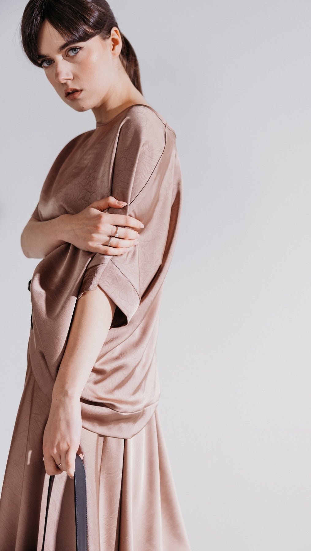 Silk Satin Top Rosewood - BeaA - Be At Home with Yourself - Top