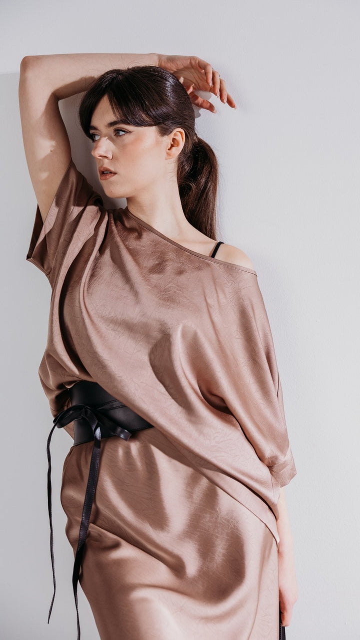 Silk Satin Top Rosewood - BeaA - Be At Home with Yourself - Top