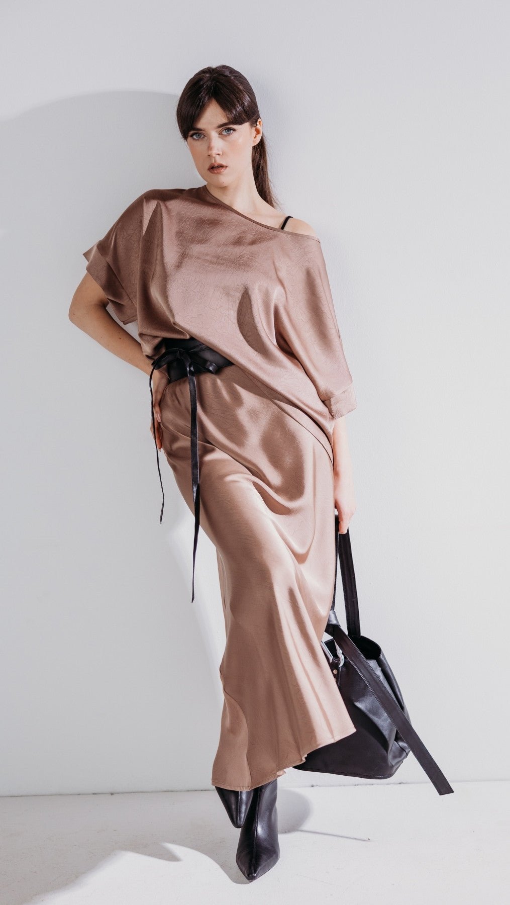 Silk Satin Top Rosewood - BeaA - Be At Home with Yourself - Top