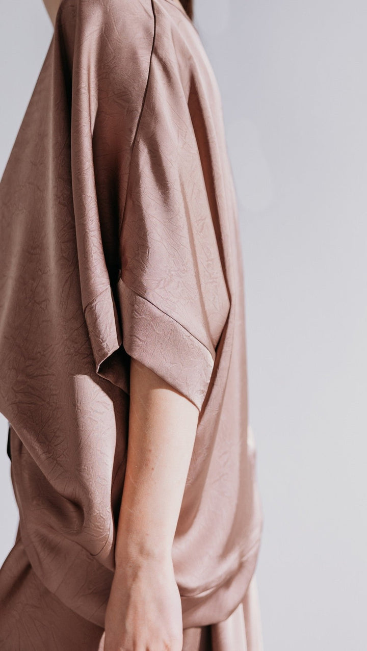 Silk Satin Top Rosewood - BeaA - Be At Home with Yourself - Top