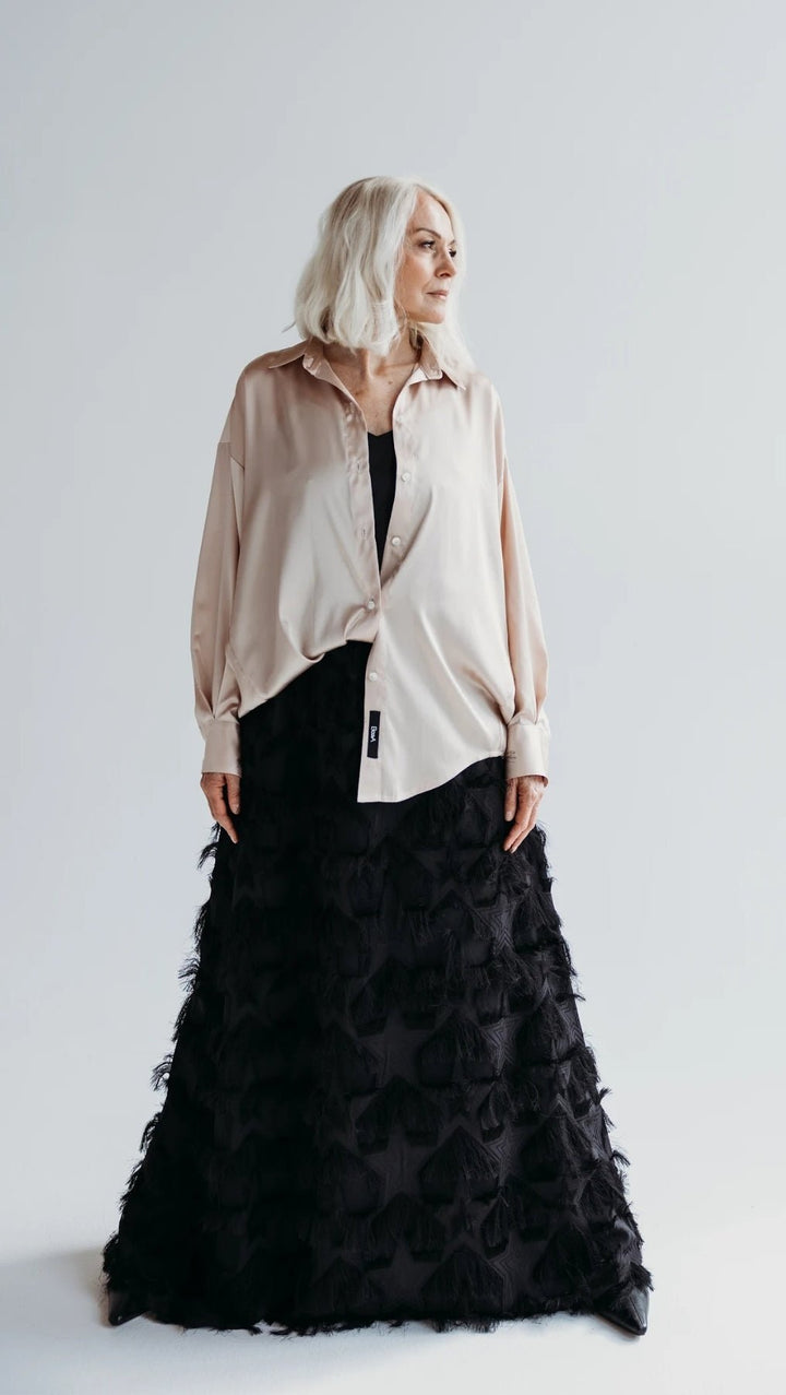 Silk Shirt Champagne - BeaA - Be At Home with Yourself - Top