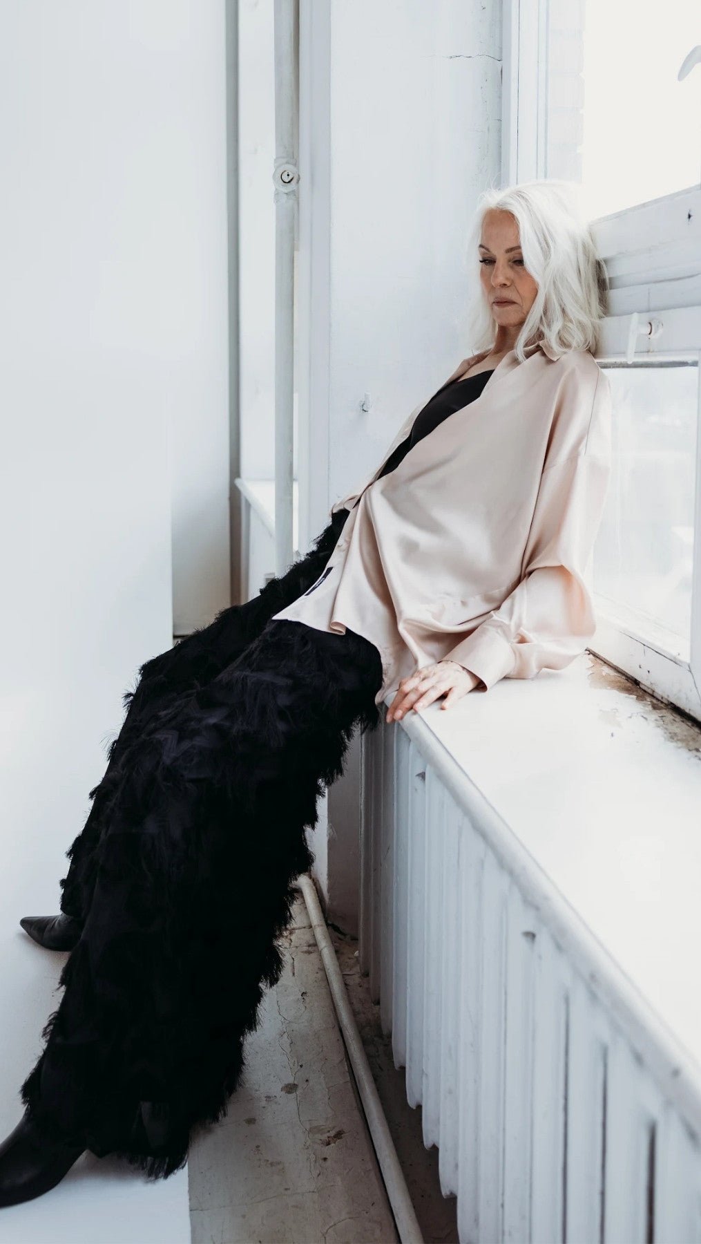 Silk Shirt Champagne - BeaA - Be At Home with Yourself - Top