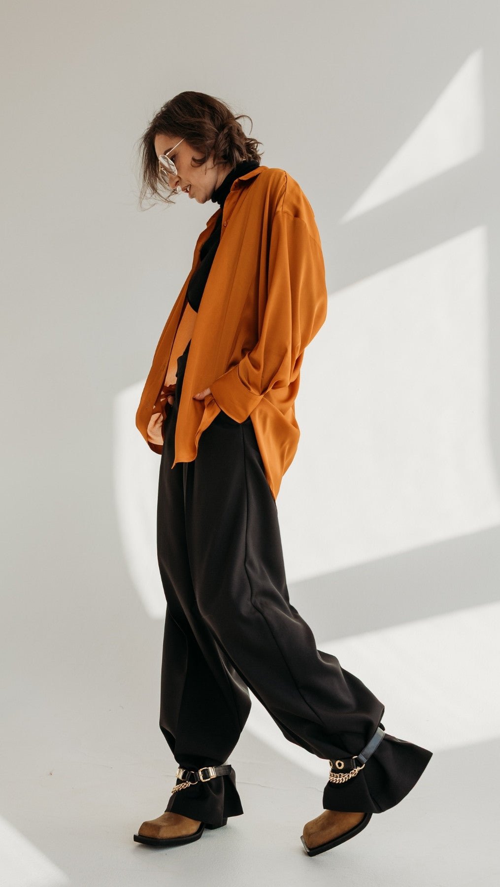 Silk Shirt Hot Lava - BeaA - Be At Home with Yourself - Top