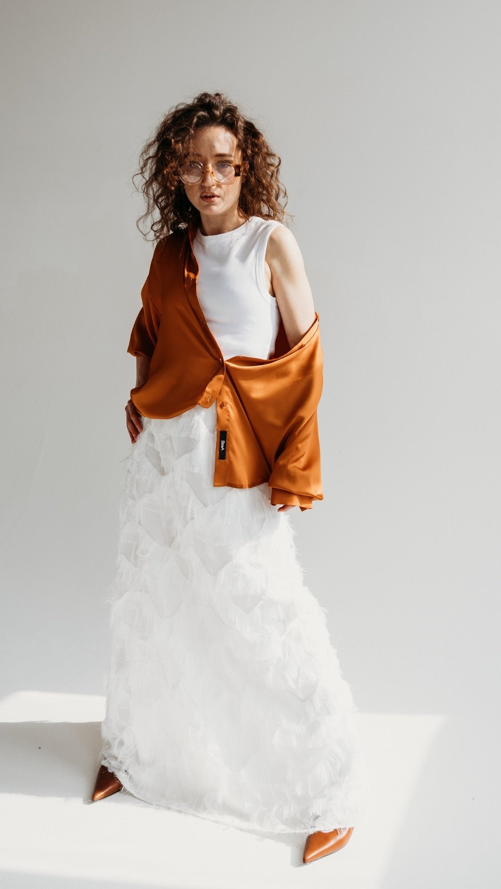 Silk Shirt Hot Lava - BeaA - Be At Home with Yourself - Top
