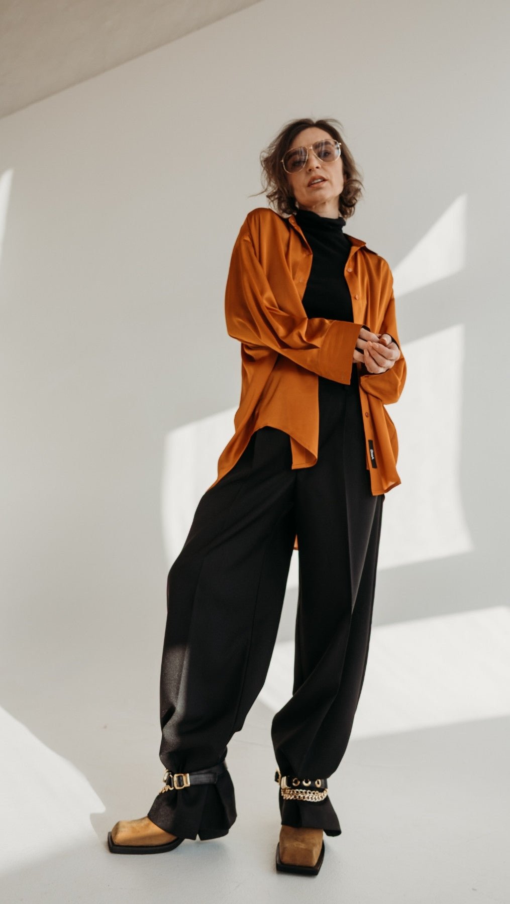 Silk Shirt Hot Lava - BeaA - Be At Home with Yourself - Top