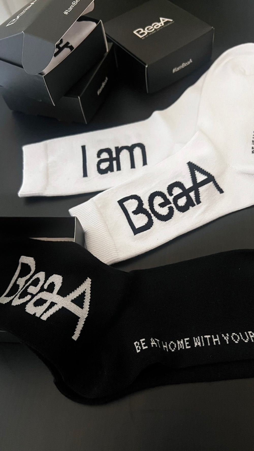 Socks "I am BeaA" - BeaA - Be At Home with Yourself - 