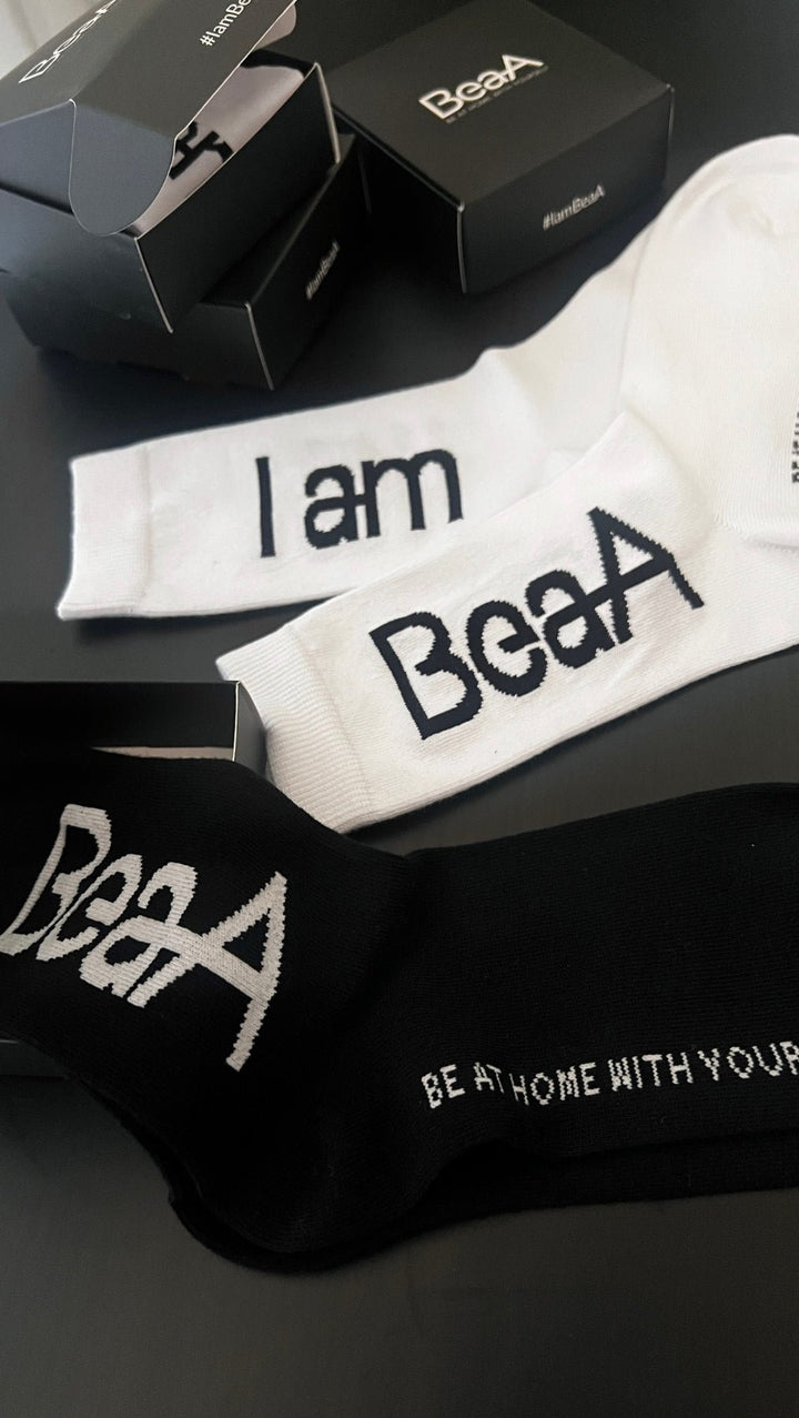 Socks "I am BeaA" - BeaA - Be At Home with Yourself - 