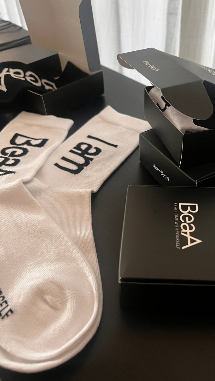 Socks "I am BeaA" - BeaA - Be At Home with Yourself - 