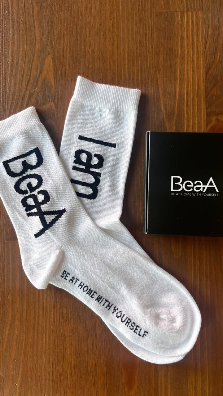 Socks "I am BeaA" - BeaA - Be At Home with Yourself - 
