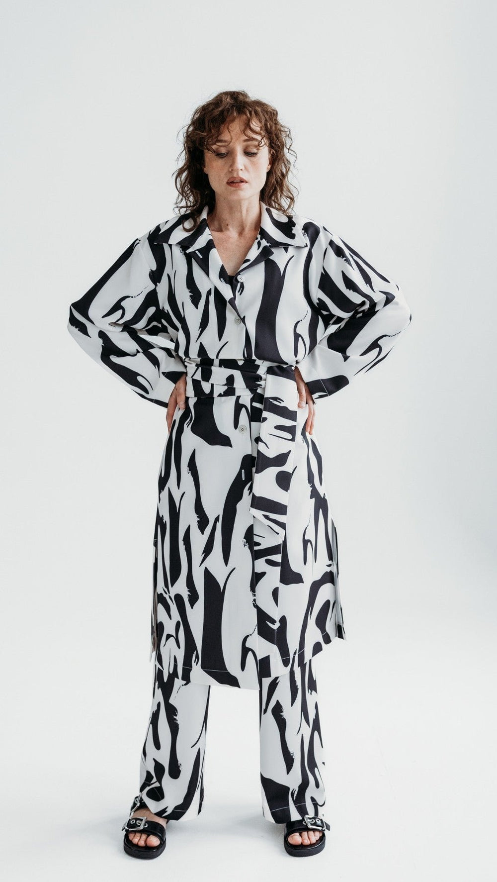 Straight - cut Long trousers Delphines - BeaA - Be At Home with Yourself - Trousers
