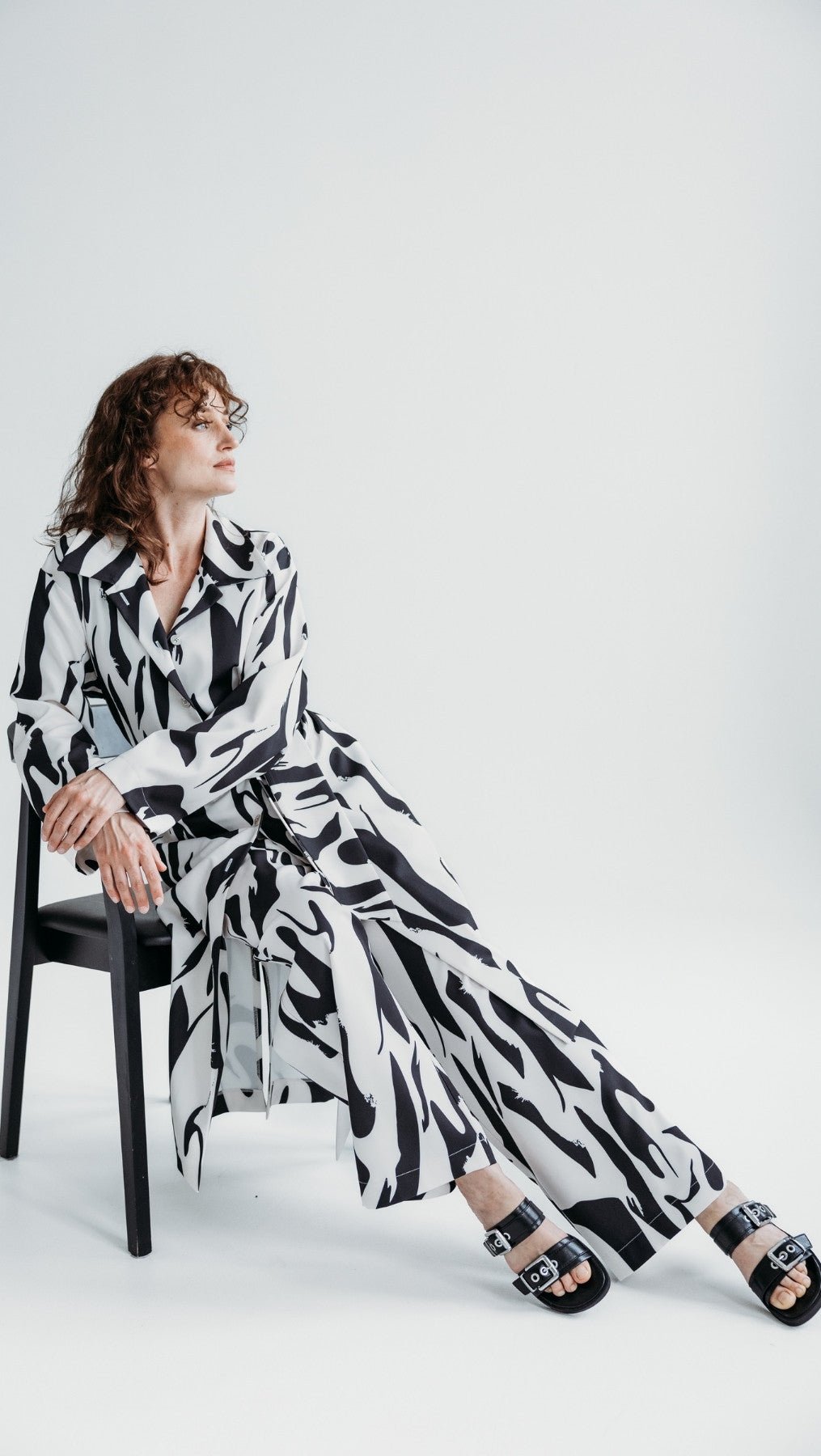Straight - cut Long trousers Delphines - BeaA - Be At Home with Yourself - Trousers