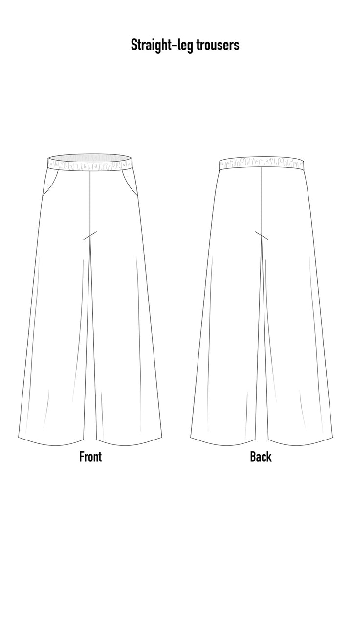 Straight-leg trousers