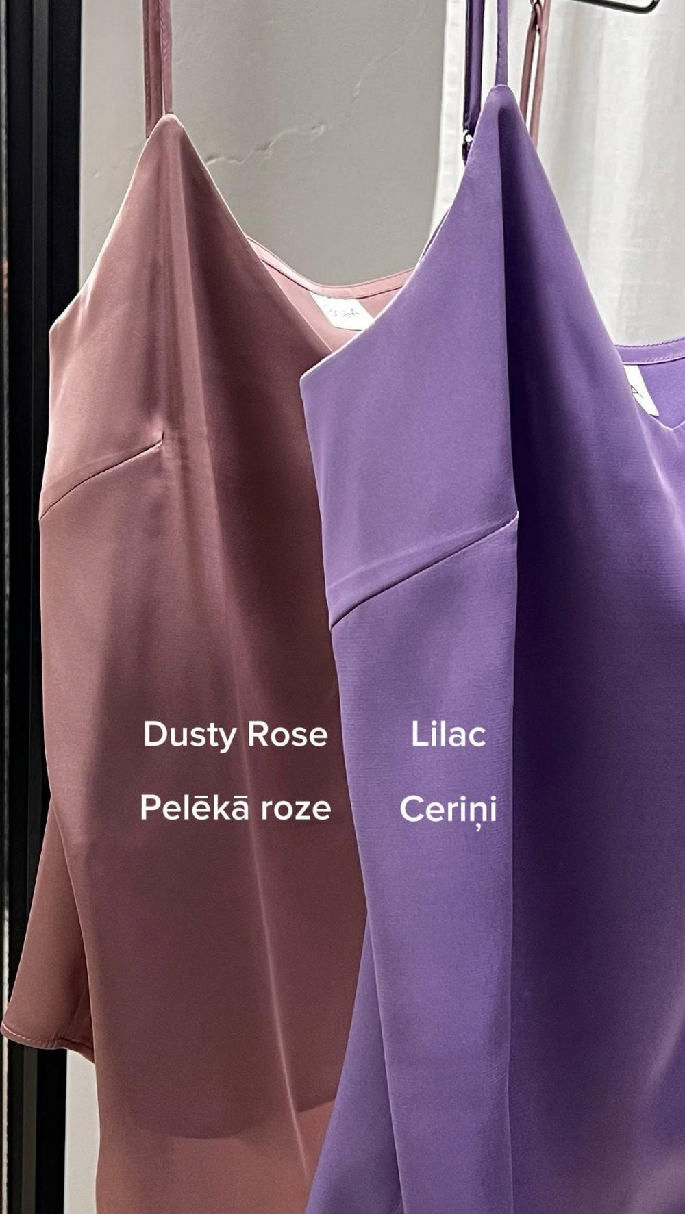 Strap tops - Dusty rose / Lilac - BeaA - Be At Home with Yourself - Top