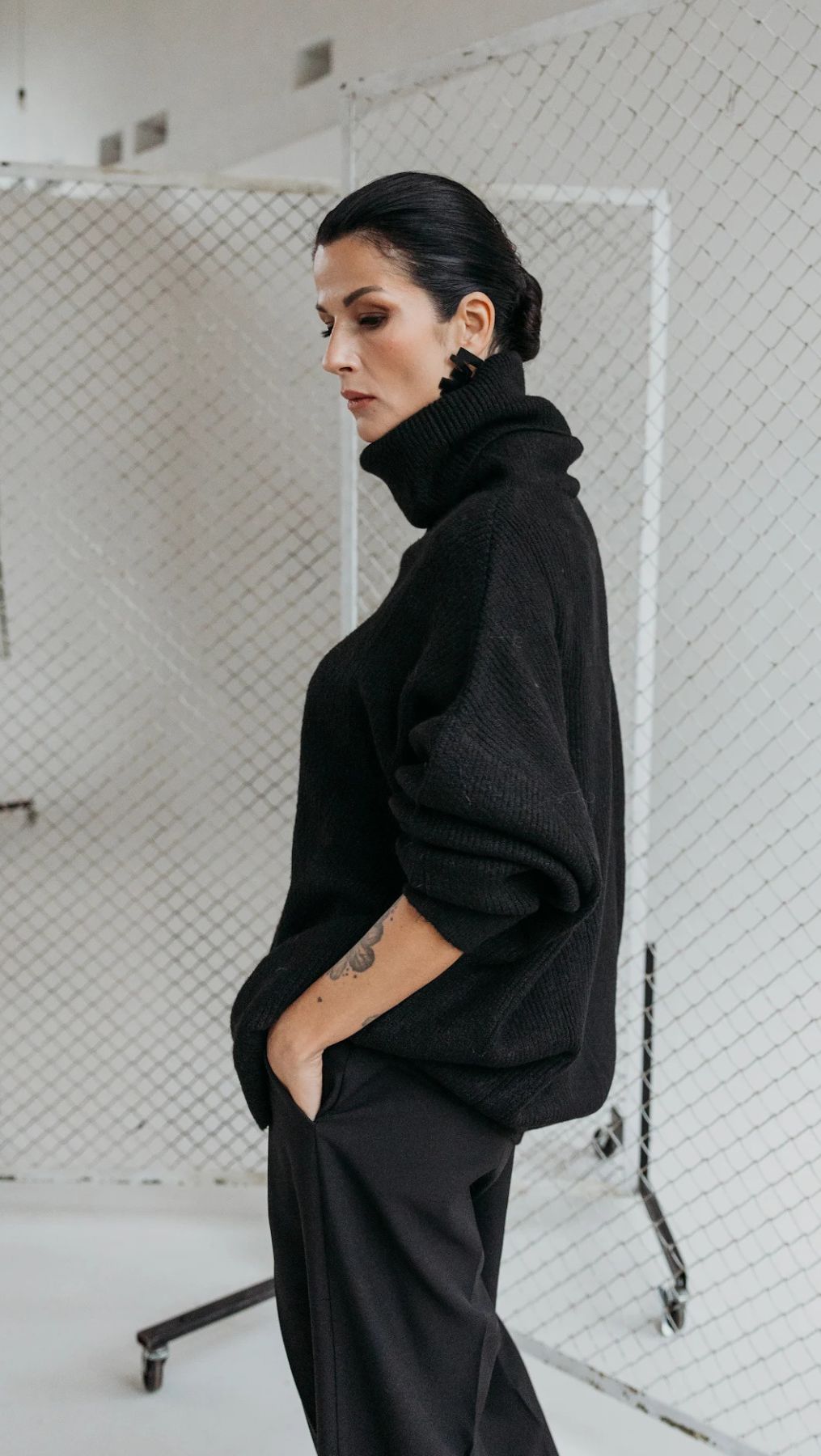 Sweater Oversized turtleneck Black - BeaA - Be At Home with Yourself - Top