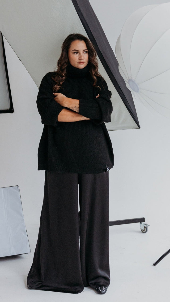 Sweater Oversized turtleneck Black - BeaA - Be At Home with Yourself - Top