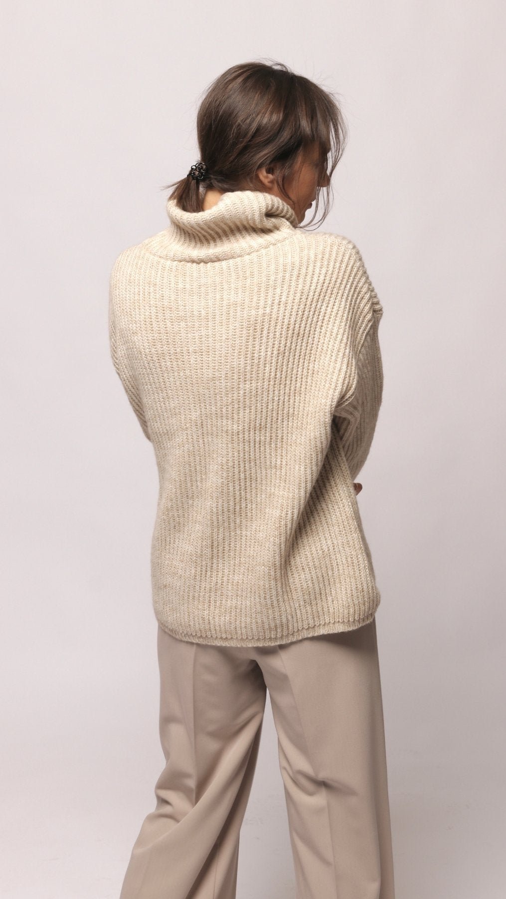 Sweater turtleneck Beige - BeaA - Be At Home with Yourself - Top