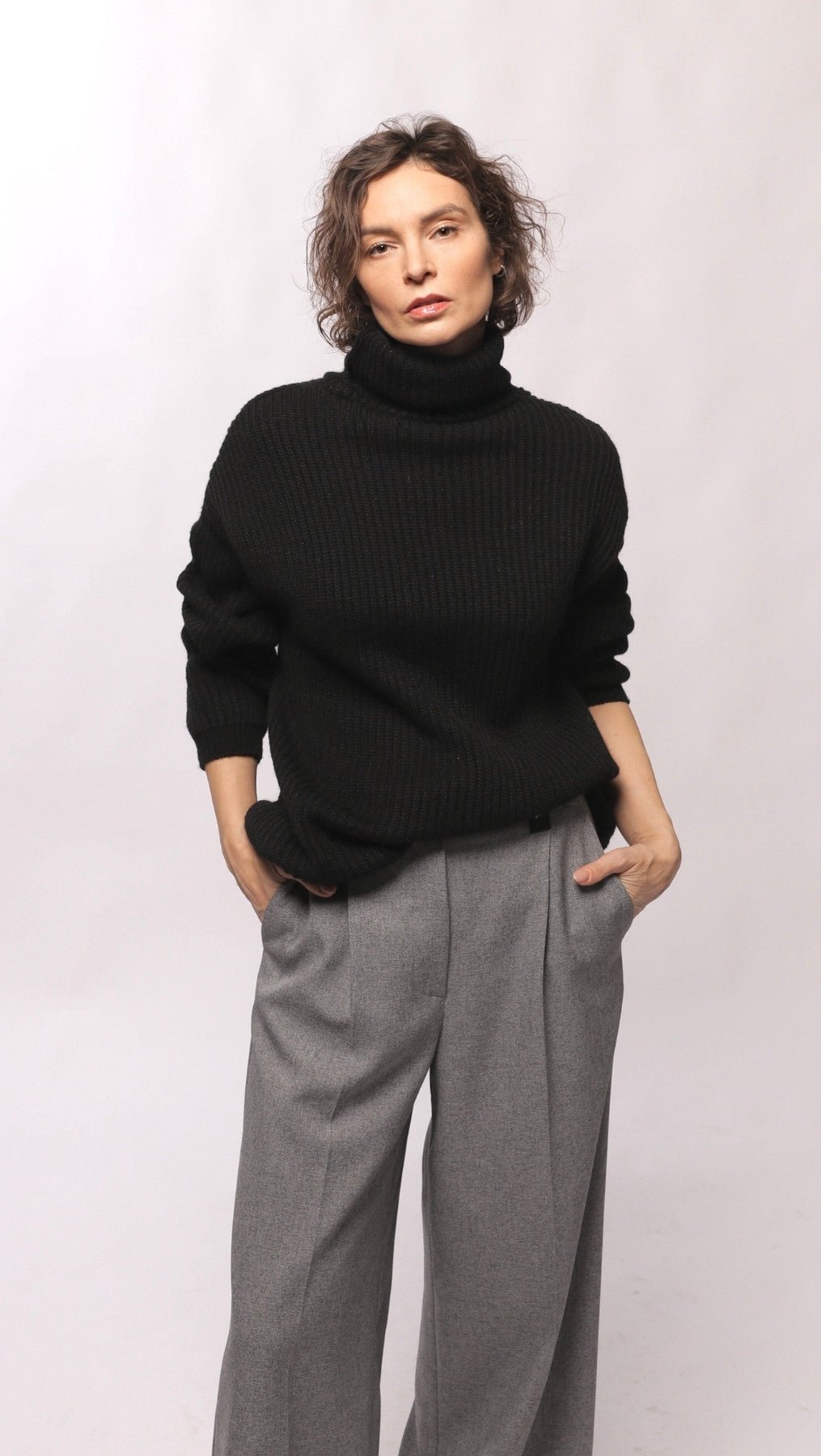 Sweater turtleneck Black - BeaA - Be At Home with Yourself - Top