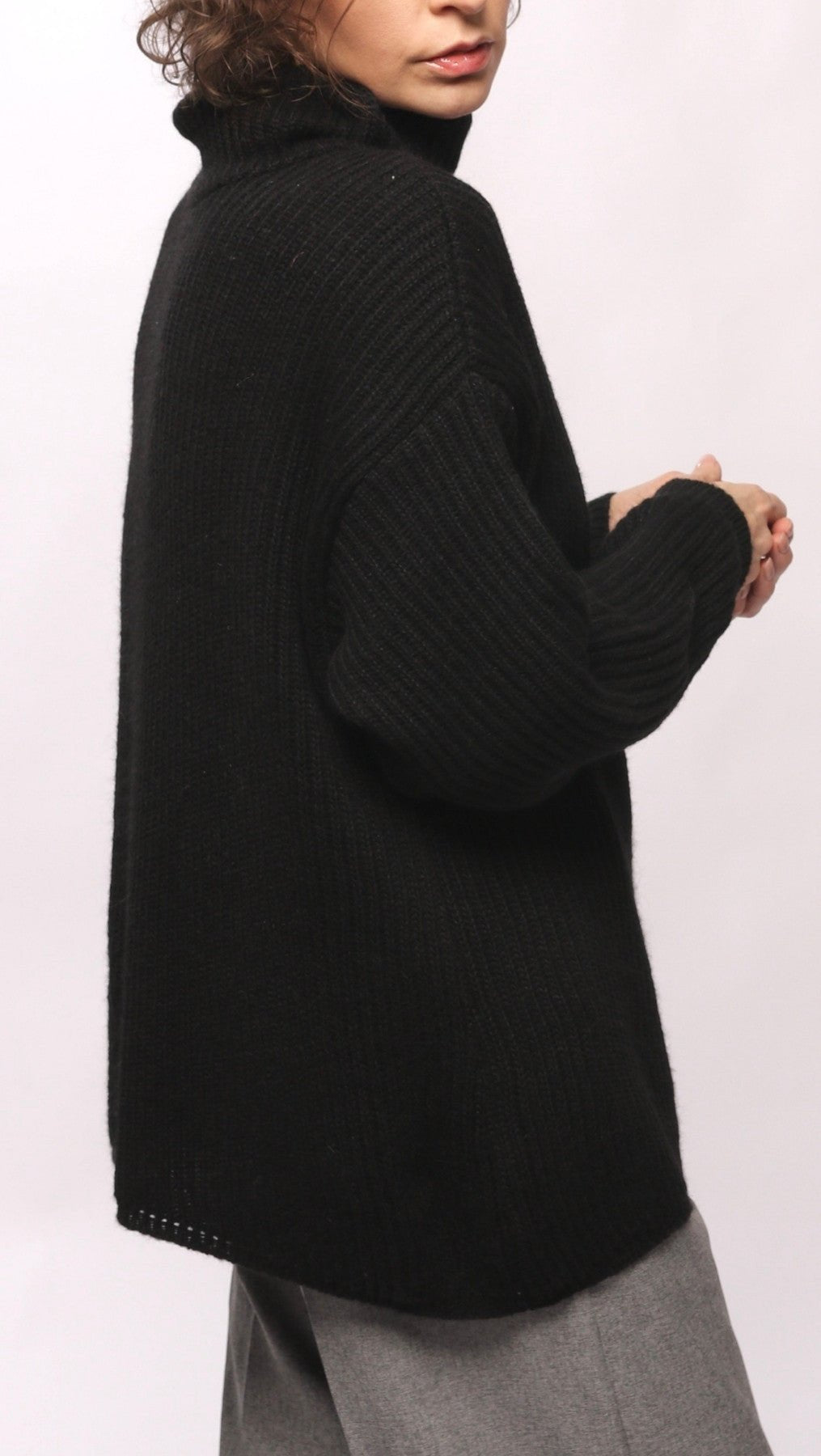 Sweater turtleneck Black - BeaA - Be At Home with Yourself - Top