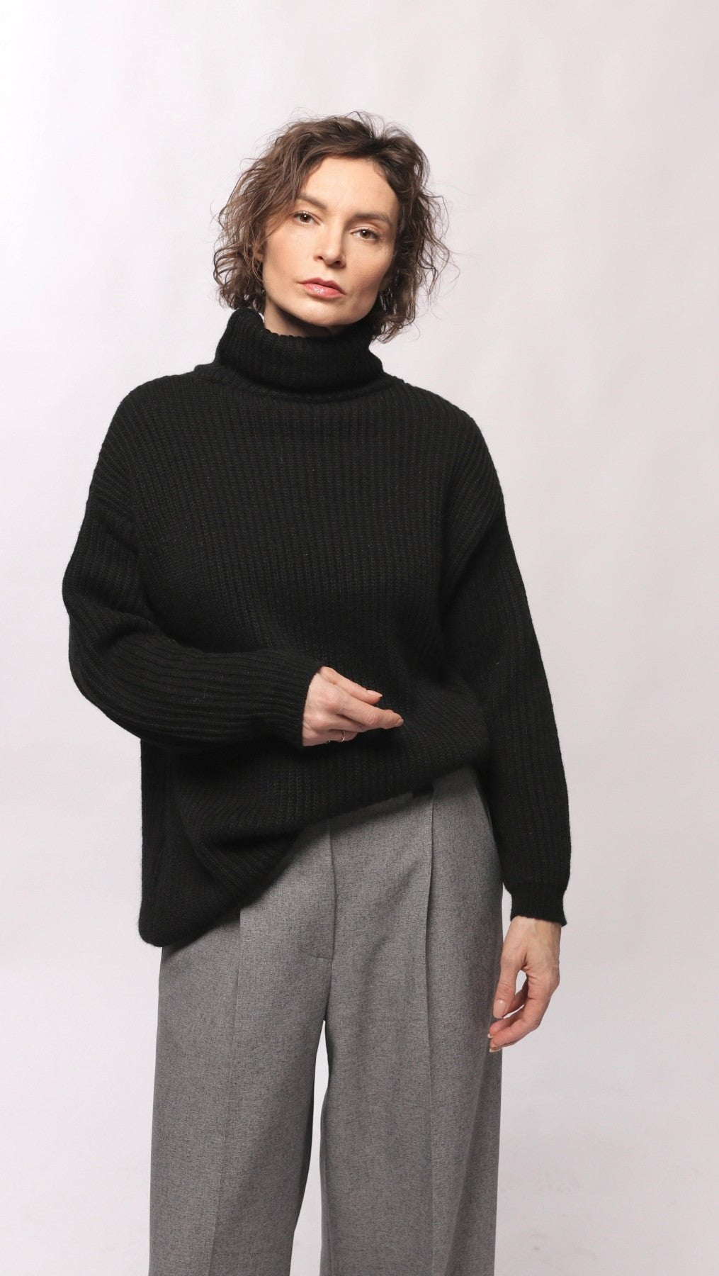 Sweater turtleneck Black - BeaA - Be At Home with Yourself - Top