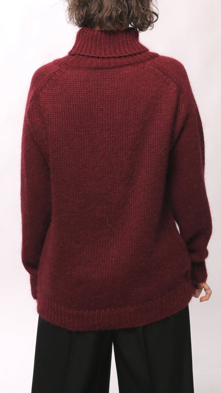 Sweater turtleneck Deep Burgundy - BeaA - Be At Home with Yourself - Top