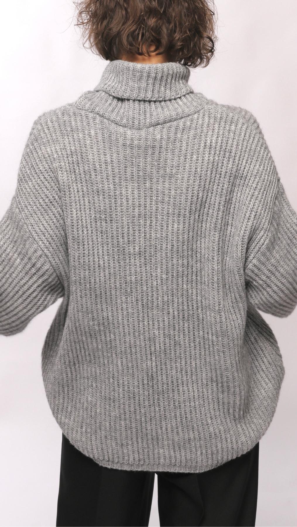 Sweater turtleneck Gray - BeaA - Be At Home with Yourself - Top