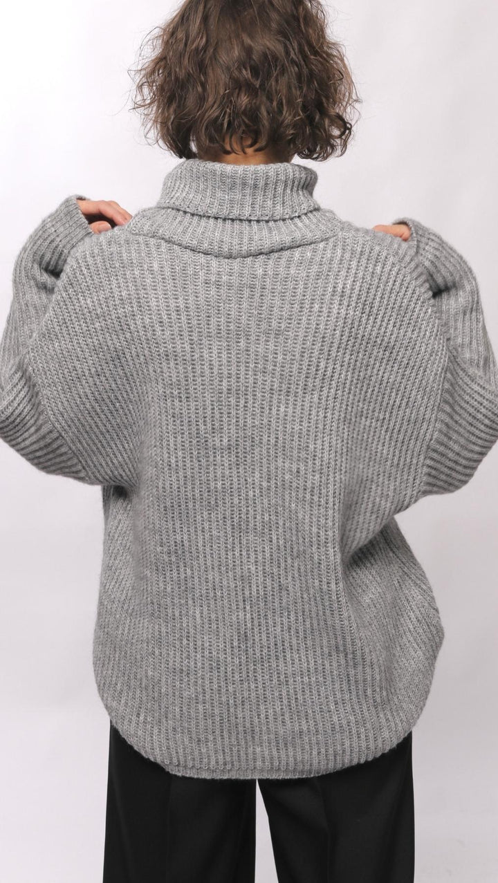 Sweater turtleneck Gray - BeaA - Be At Home with Yourself - Top