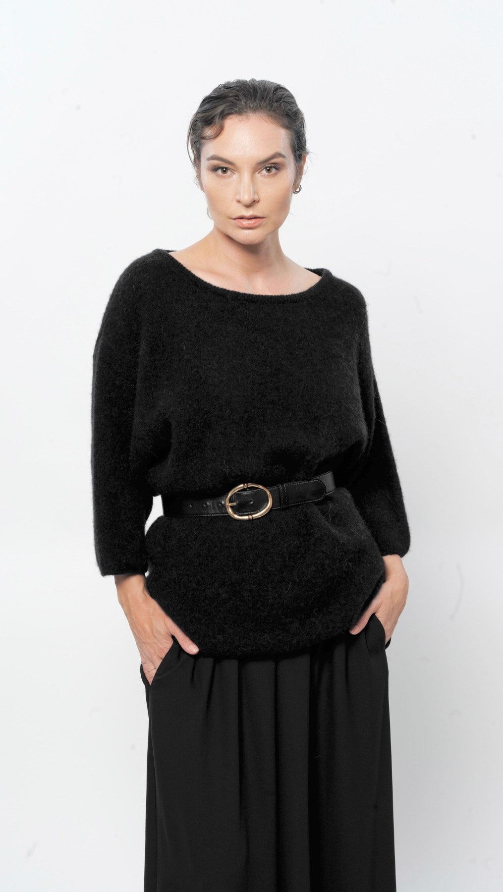 Alpaca sweater Black