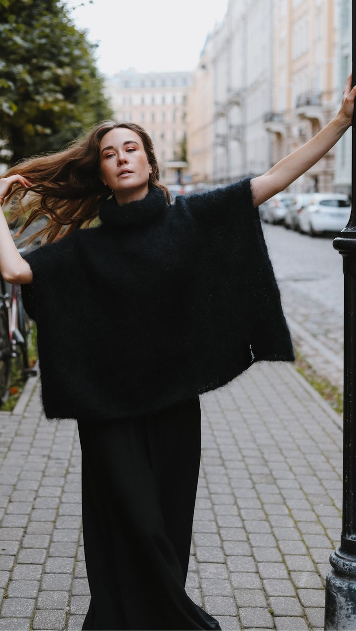 Oversize mohēras veste