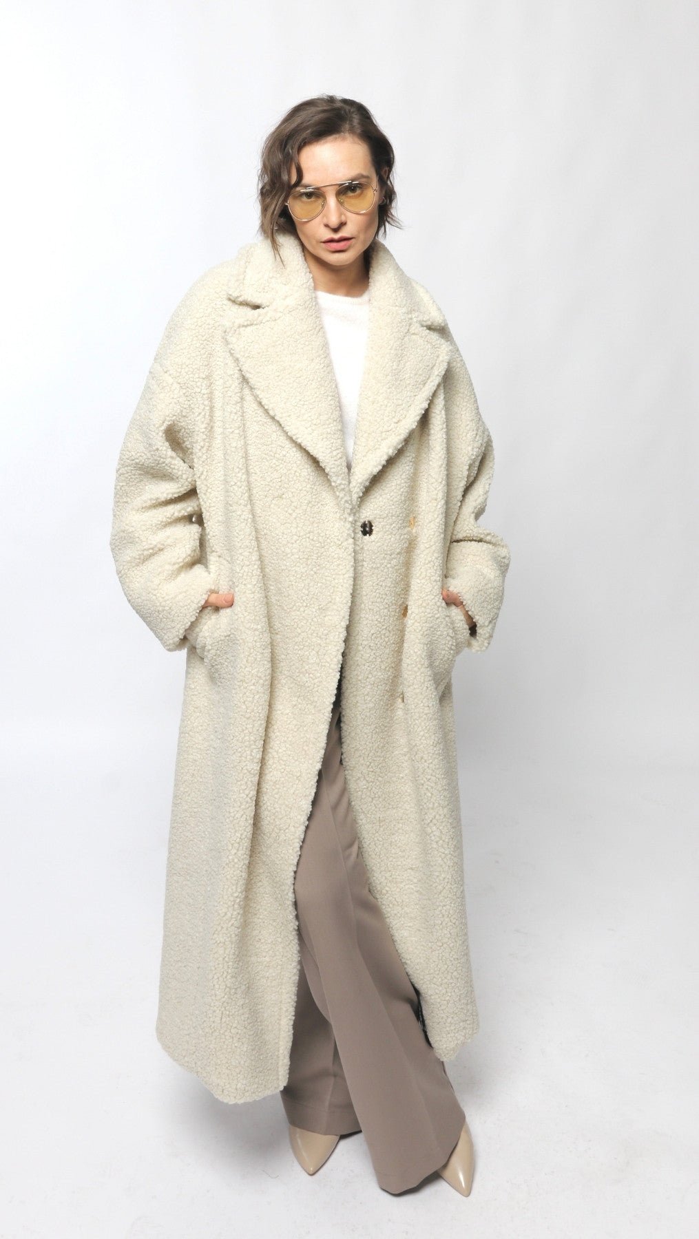 Teddy coat Cream - BeaA - Be At Home with Yourself - coat