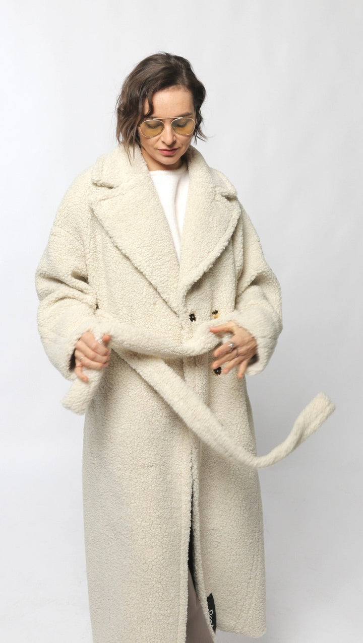 Teddy coat Cream - BeaA - Be At Home with Yourself - coat